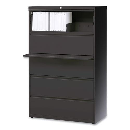 Lateral File, 5 Legal/Letter/A4/A5-Size File Drawers, Charcoal, 42" x 18.63" x 67.63". Picture 10