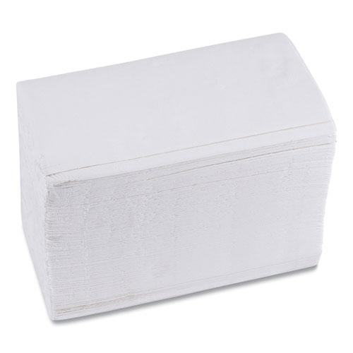 1/8-Fold Dinner Napkins, 2-Ply, 15 x 17, White, 300/Pack, 10 Packs/Carton. Picture 1