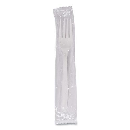 Heavyweight Wrapped Polypropylene Cutlery, Fork, White, 1,000/Carton. Picture 6