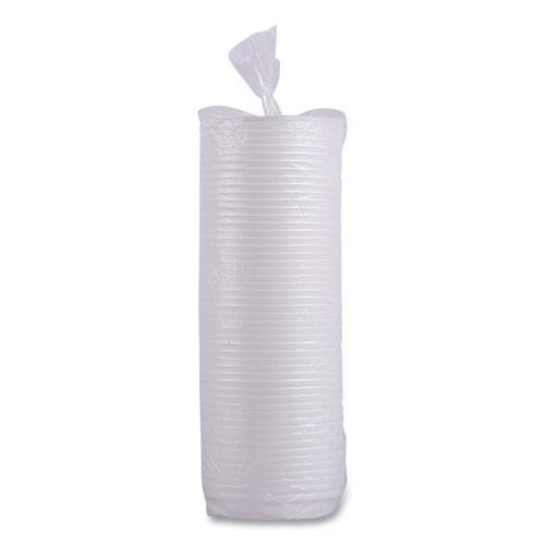 Hot Cup Lids, Fits 8 oz Hot Cups, White, 50/Sleeve, 20 Sleeves/Carton. Picture 6