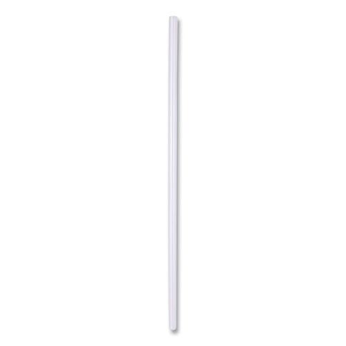 Wrapped Jumbo Straws, 7.75", Polypropylene, Clear, 12,000/Carton. Picture 1