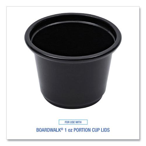 Souffle/Portion Cups, 1 oz, Polypropylene, Black, 20 Cups/Sleeve, 125 Sleeves/Carton. Picture 3