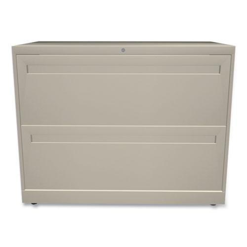 Brigade 700 Series Lateral File, 2 Legal/Letter-Size File Drawers, Putty, 36" x 18" x 28". Picture 2