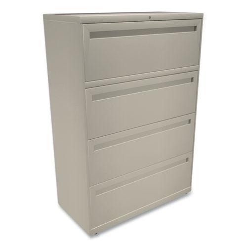 Brigade 700 Series Lateral File, 4 Legal/Letter-Size File Drawers, Putty, 36" x 18" x 52.5". Picture 3