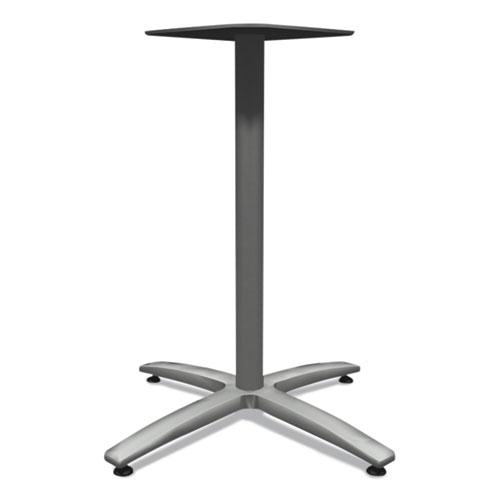 Between Seated-Height X-Base for 30" to 36" Table Tops, 26.18w x 29.5h, Silver. Picture 2
