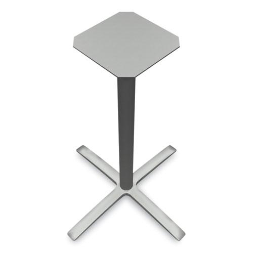 Between Standing-Height X-Base for 42" Table Tops, 32.68w x 41.12h, Silver. Picture 3