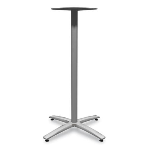 Between Standing-Height X-Base for 30" to 36" Table Tops, 26.18w x 41.12h, Silver. Picture 2