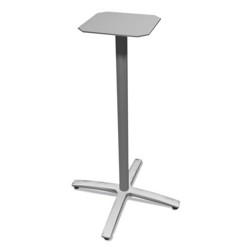 Between Standing-Height X-Base for 30" to 36" Table Tops, 26.18w x 41.12h, Silver. Picture 3