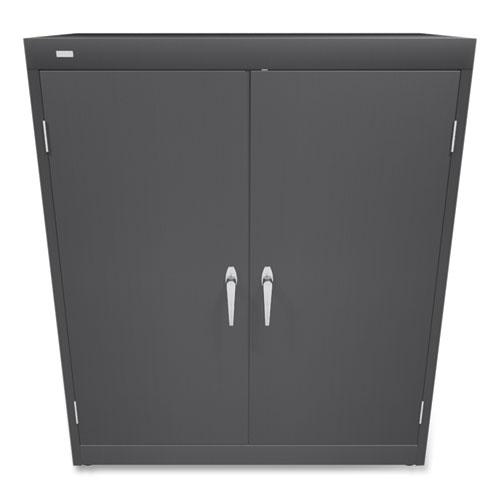 Assembled Storage Cabinet, 36w x 18.13d x 41.75h, Charcoal. Picture 2