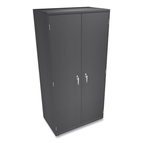 Assembled Storage Cabinet, 36w x 24.25d x 71.75, Charcoal. Picture 3