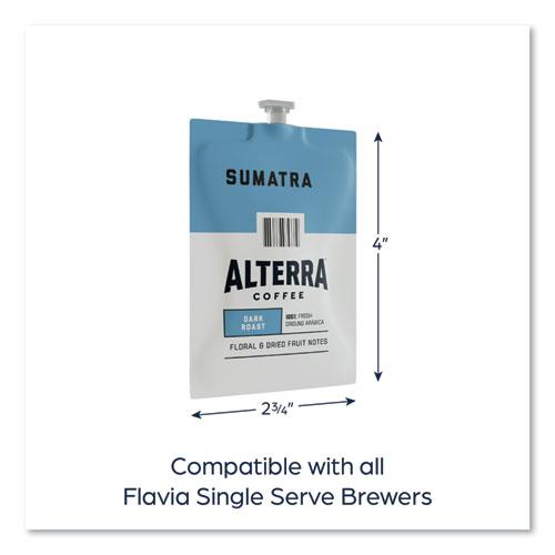 Alterra Sumatra Coffee Freshpack, Sumatra, 0.3 oz Pouch, 100/Carton. Picture 3