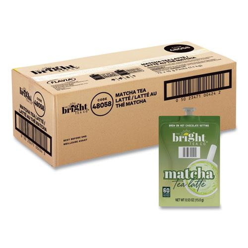 Bright Tea Co. Matcha Latte Freshpack, Matcha Tea Latte, 0.53 oz Pouch, 72/Carton. Picture 1