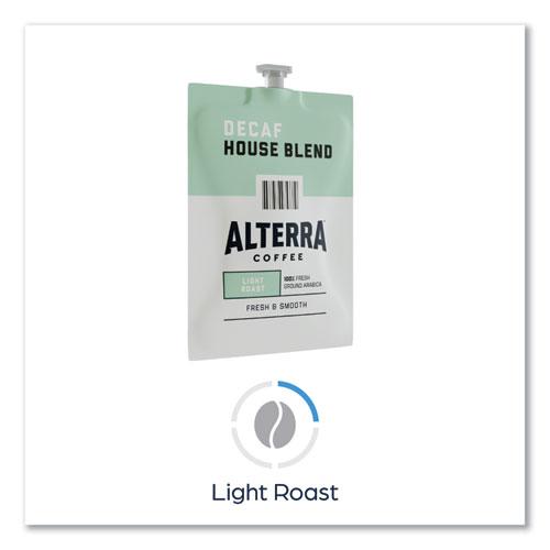 Alterra Decaf House Blend Coffee Freshpack, 0.25 oz Pouch, 100/Carton. Picture 4