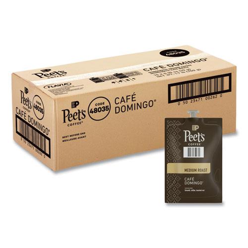 Peet's Coffee Cafe Domingo Freshpack, Cafe Domingo, 0.35 oz Pouch, 76/Carton. Picture 1