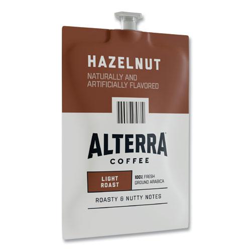 Alterra Hazelnut Coffee Freshpack, Hazelnut, 0.23 oz Pouch, 100/Carton. Picture 2