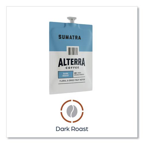 Alterra Sumatra Coffee Freshpack, Sumatra, 0.3 oz Pouch, 100/Carton. Picture 10