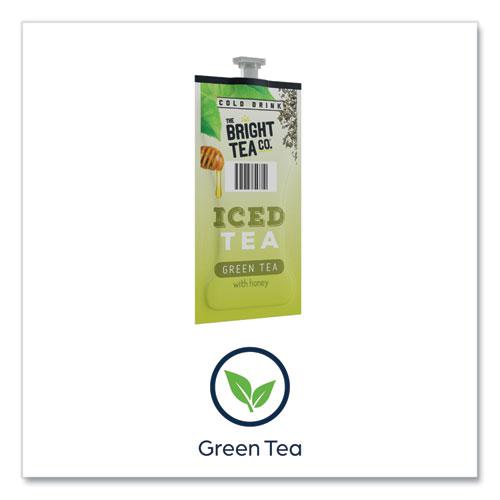 The Bright Tea Co. Iced Green Tea with Honey Freshpack, Green with Honey, 0.11 oz Pouch, 100/Carton. Picture 8