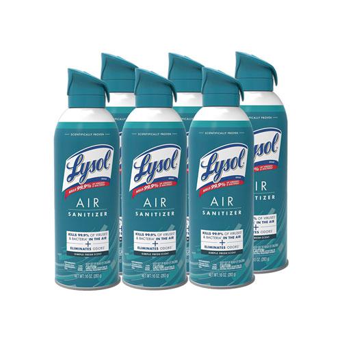 Air Sanitizer Spray, Simple Fresh, 10 oz Aerosol Spray, 6/Carton. Picture 1
