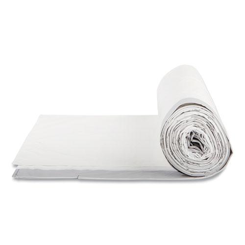 Draw-Tuff Institutional Draw-Tape Can Liners, 55 gal, 1.9 mil, 42.5" x 35.5", Natural, 10 Bags/Roll, 5 Rolls/Carton. Picture 3