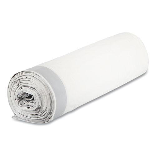 Draw-Tuff Institutional Draw-Tape Can Liners, 55 gal, 1.9 mil, 42.5" x 35.5", Natural, 10 Bags/Roll, 5 Rolls/Carton. Picture 5