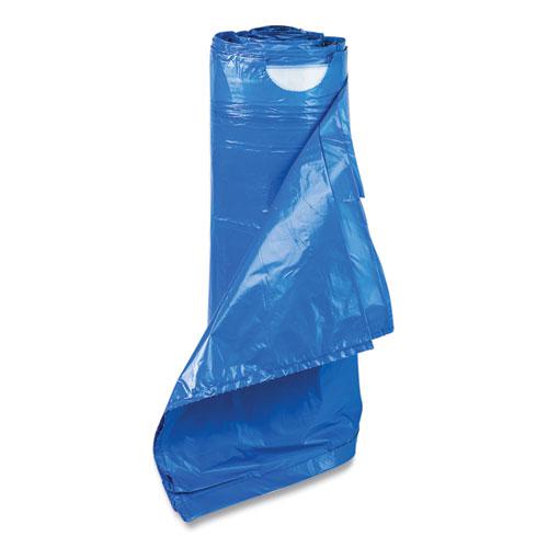 Draw-Tuff Institutional Draw-Tape Can Liners, 30 gal, 1 mil, 30.5" x 40", Blue, 25 Bags/Roll, 8 Rolls/Carton. Picture 5