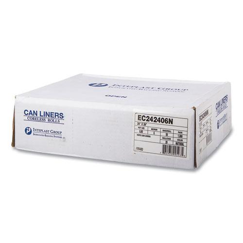 High-Density Commercial Can Liners, 10 gal, 6 mic, 24" x 24", Natural, 50 Bags/Roll, 20 Perforated Rolls/Carton. Picture 4