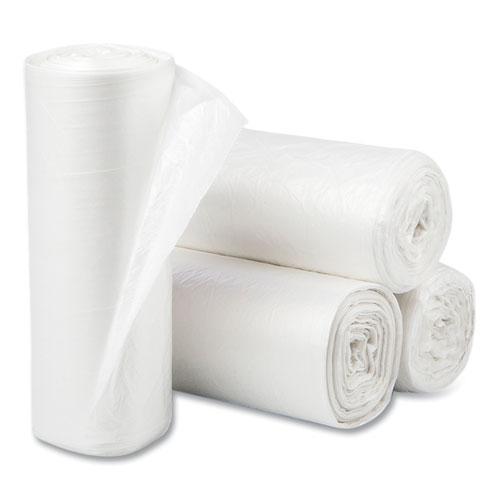 High-Density Commercial Can Liners, 16 gal, 6 mic, 24" x 33", Natural, 50 Bags/Roll, 20 Perforated Rolls/Carton. Picture 3