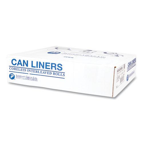 High-Density Commercial Can Liners, 16 gal, 6 mic, 24" x 33", Black, 50 Bags/Roll, 20 Interleaved Rolls/Carton. Picture 3
