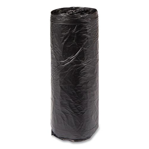 High-Density Commercial Can Liners, 16 gal, 6 mic, 24" x 33", Black, 50 Bags/Roll, 20 Interleaved Rolls/Carton. Picture 4