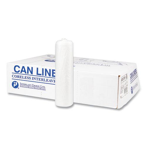 High-Density Commercial Can Liners, 16 gal, 6 mic, 24" x 33", Natural, 50 Bags/Roll, 20 Interleaved Rolls/Carton. Picture 1