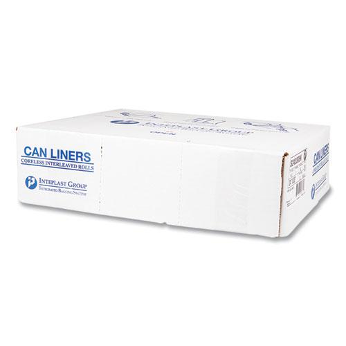 High-Density Commercial Can Liners, 16 gal, 8 mic, 24" x 33", Black, 50 Bags/Roll, 20 Interleaved Rolls/Carton. Picture 2
