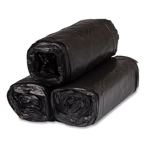 High-Density Commercial Can Liners, 16 gal, 8 mic, 24" x 33", Black, 50 Bags/Roll, 20 Interleaved Rolls/Carton. Picture 5