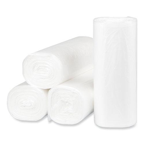 High-Density Commercial Can Liners, 16 gal, 8 mic, 24" x 33", Natural, 50 Bags/Roll, 20 Interleaved Rolls/Carton. Picture 2