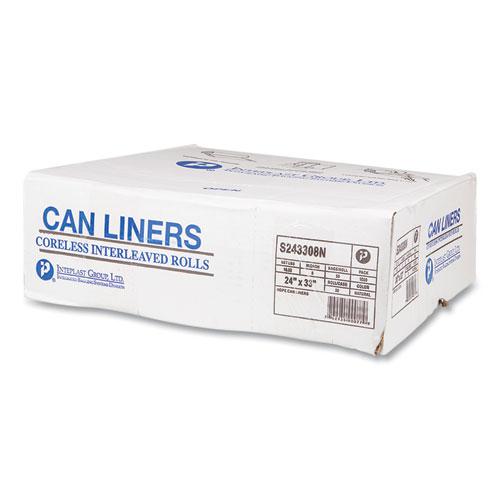 High-Density Commercial Can Liners, 16 gal, 8 mic, 24" x 33", Natural, 50 Bags/Roll, 20 Interleaved Rolls/Carton. Picture 3