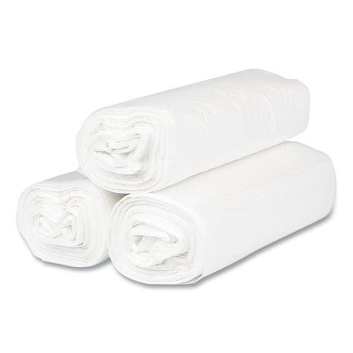 High-Density Commercial Can Liners, 33 gal, 13 mic, 33" x 40", Clear, 25 Bags/Roll, 20 Interleaved Rolls/Carton. Picture 5