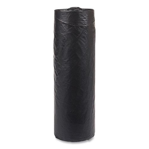 High-Density Commercial Can Liners, 33 gal, 16 mic, 33" x 40", Black, 25 Bags/Roll, 10 Interleaved Rolls/Carton. Picture 4