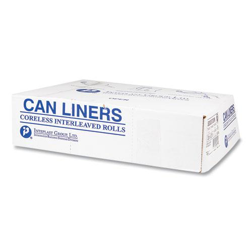 High-Density Commercial Can Liners, 33 gal, 17 mic, 33" x 40", Clear, 25 Bags/Roll, 10 Interleaved Rolls/Carton. Picture 5