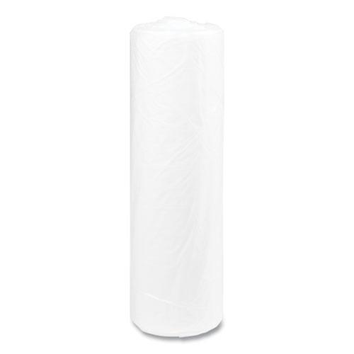 High-Density Commercial Can Liners, 45 gal, 14 mic, 40" x 48", Clear, 25 Bags/Roll, 10 Interleaved Rolls/Carton. Picture 4