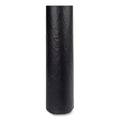 High-Density Commercial Can Liners, 60 gal, 16 mic, 43" x 48", Black, 25 Bags/Roll, 8 Interleaved Rolls/Carton. Picture 4