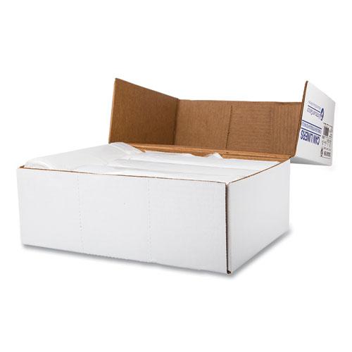 High-Density Commercial Can Liners, 60 gal, 16 mic, 43" x 48", Natural, 25 Bags/Roll, 8 Interleaved Rolls/Carton. Picture 4