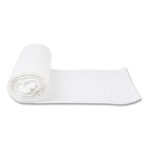 High-Density Commercial Can Liners, 60 gal, 16 mic, 43" x 48", Natural, 25 Bags/Roll, 8 Interleaved Rolls/Carton. Picture 5
