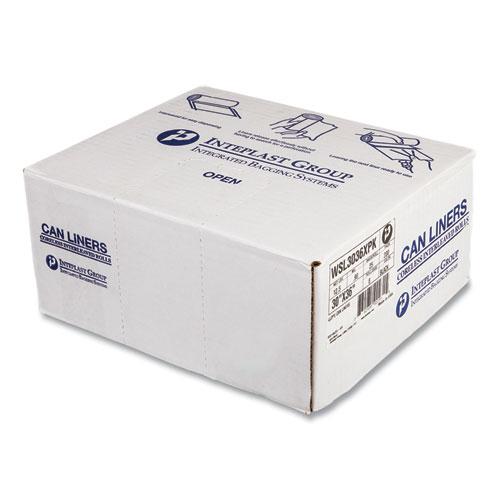Low-Density Commercial Can Liners, Coreless Interleaved Roll, 30 gal, 0.9 mil, 30" x 36", Black, 25 Bags/Roll, 8 Rolls/Carton. Picture 2