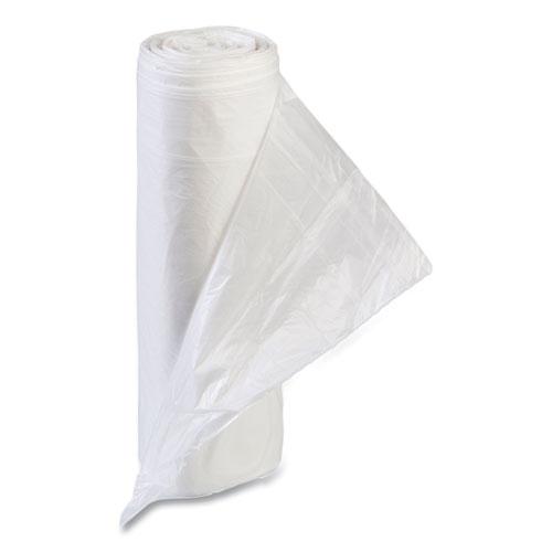 Low-Density Commercial Can Liners, Coreless Interleaved Roll, 60 gal, 1.15mil, 38" x 58", Clear, 20 Bags/Roll, 5 Rolls/Carton. Picture 2