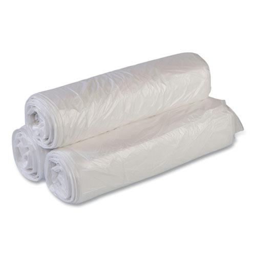 High-Density Commercial Can Liners Value Pack, 16 gal, 7 mic, 24" x 31", Clear, 50 Bags/Roll, 20 Interleaved Rolls/Carton. Picture 4