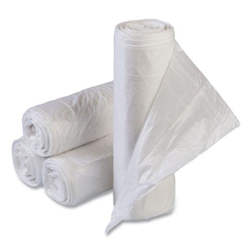 High-Density Commercial Can Liners Value Pack, 30 gal, 11 mic, 30" x 36", Clear, 25 Bags/Roll, 20 Interleaved Rolls/Carton. Picture 1