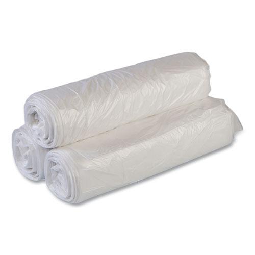 High-Density Commercial Can Liners Value Pack, 30 gal, 11 mic, 30" x 36", Clear, 25 Bags/Roll, 20 Interleaved Rolls/Carton. Picture 5