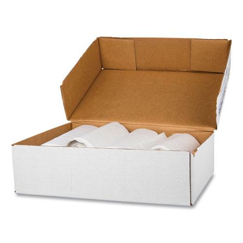 High-Density Commercial Can Liners Value Pack, 60 gal, 12 mic, 38" x 58", Clear, 25 Bags/Roll, 8 Interleaved Rolls/Carton. Picture 5