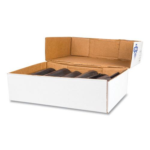 High-Density Commercial Can Liners Value Pack, 45 gal, 19 mic, 40" x 46", Black, 25 Bags/Roll, 6 Interleaved Rolls/Carton. Picture 2