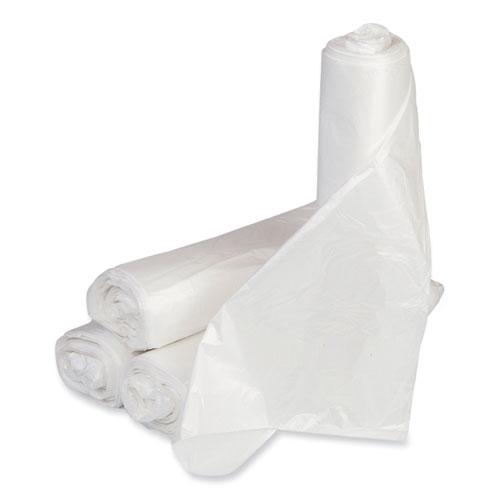 Low-Density Commercial Can Liners, Coreless Interleaved Roll, 16 gal, 0.5mil, 24" x 32", White, 50 Bags/Roll, 10 Rolls/Carton. Picture 1