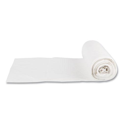 Low-Density Commercial Can Liners, Coreless Interleaved Roll, 16 gal, 0.5mil, 24" x 32", White, 50 Bags/Roll, 10 Rolls/Carton. Picture 3